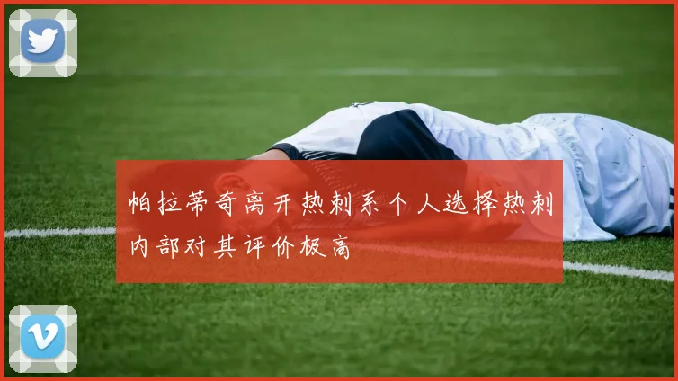 帕拉蒂奇离开热刺系个人选择热刺内部对其评价极高